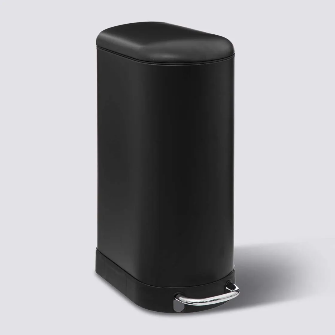 5five Poubelle à pédale métal 30L, Noir Ariane