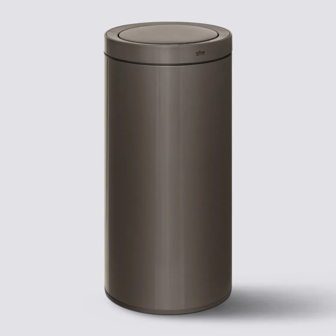 5five Poubelle automatique métal 40L, Noir
