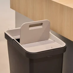 5five Poubelle de recyclage, 36L, Noir