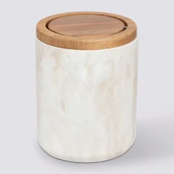 5five Poubelle de table, Effet travertin