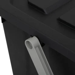 5five Poubelle de tri plastique 24L, Noir