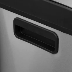 5five Poubelle de tri sélectif à pédales métal 2x30L, Inox