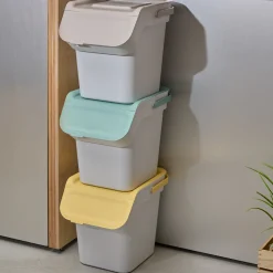 5five Poubelle de tri sélectif empilable en plastique 20L