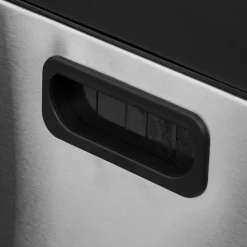 5five Poubelle de tri sélectif en métal 20+14L, Inox