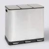 5five Poubelle de tri 3X18L, Inox