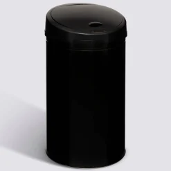 5five Poubelle, Détecteur infra-rouge + bouton, 40 l, Noir