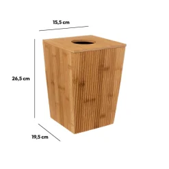 5five Poubelle en bambou 6L