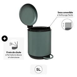 5five Poubelle 5L, Ficus