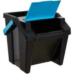 5five Poubelle, Manuel, 30 l, Noir