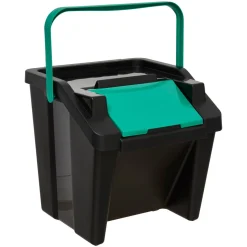 5five Poubelle, Manuel, 30 l, Noir