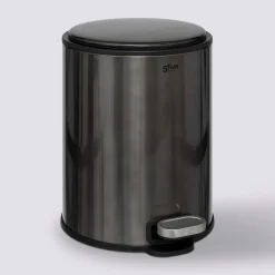 5five Poubelle métal 6L, Noir