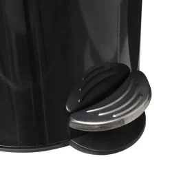 5five Poubelle métal Soft Close 3L, Noir