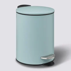 5five Poubelle métal Soft Close 3L, Bleu artic