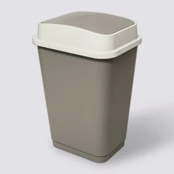 5five Poubelle plastique 50L, Taupe