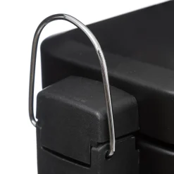 5five Poubelle rect soft close inox 5l, Noir