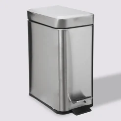 5five Poubelle rect soft close inox 5l