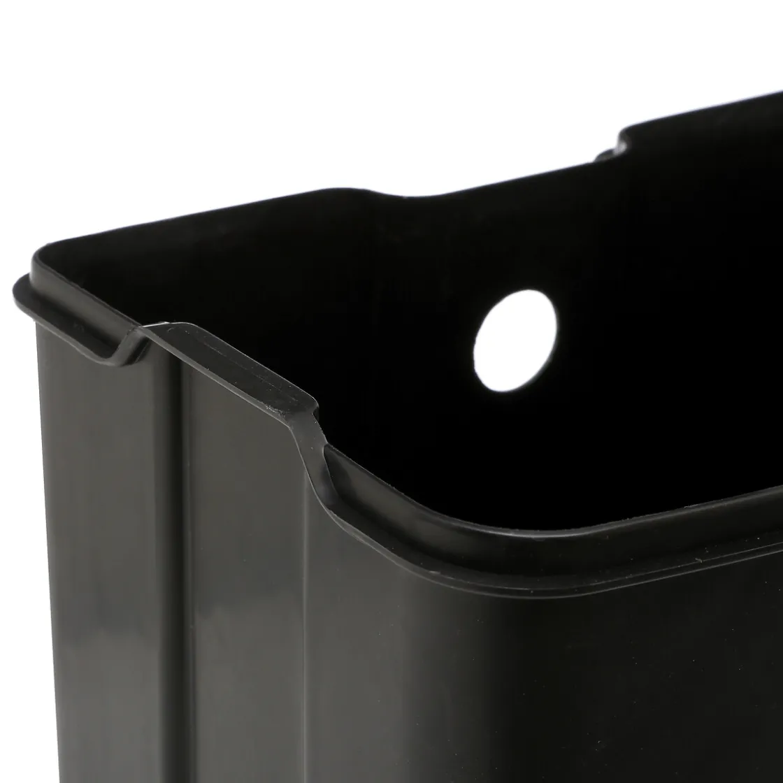 5five Poubelle rectangulaire à pédale métal 6L, Blanc