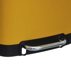 5five Poubelle rectangulaire à pédale métal 30L, Jaune