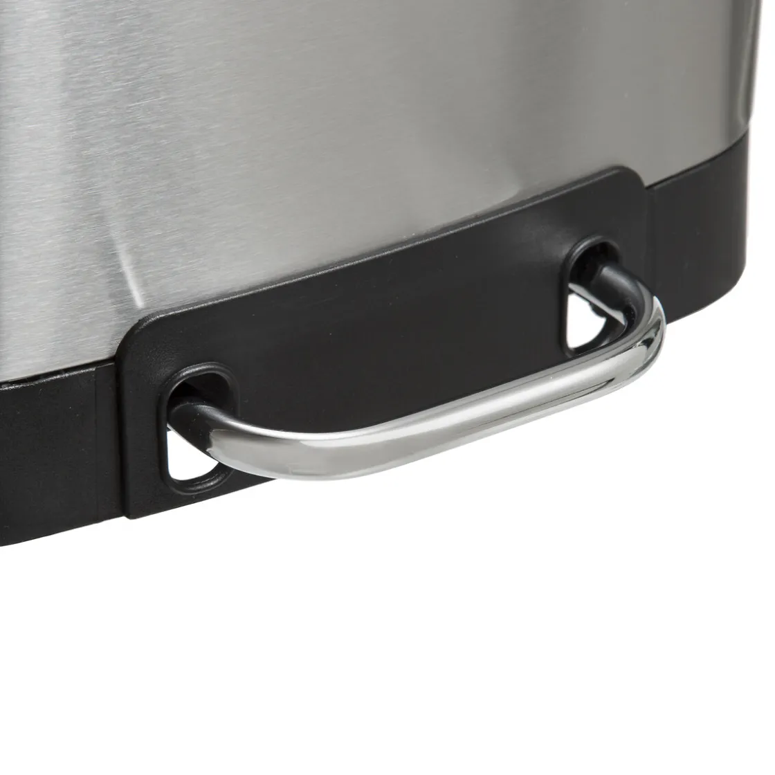5five Poubelle rectangulaire à pédale métal 6L, Inox
