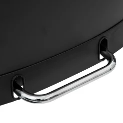 5five Poubelle rectangulaire à pédale métal 50L, Noir