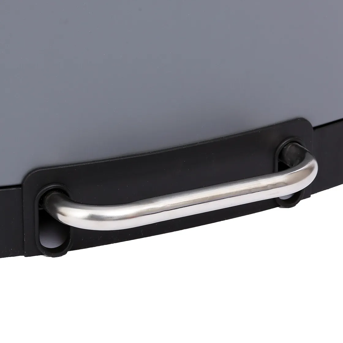 5five Poubelle rectangulaire à pédale métal 30L, Gris