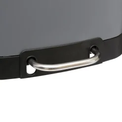 5five Poubelle rectangulaire à pédale métal 6L, Gris