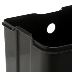 5five Poubelle rectangulaire à pédale métal 6L, Gris