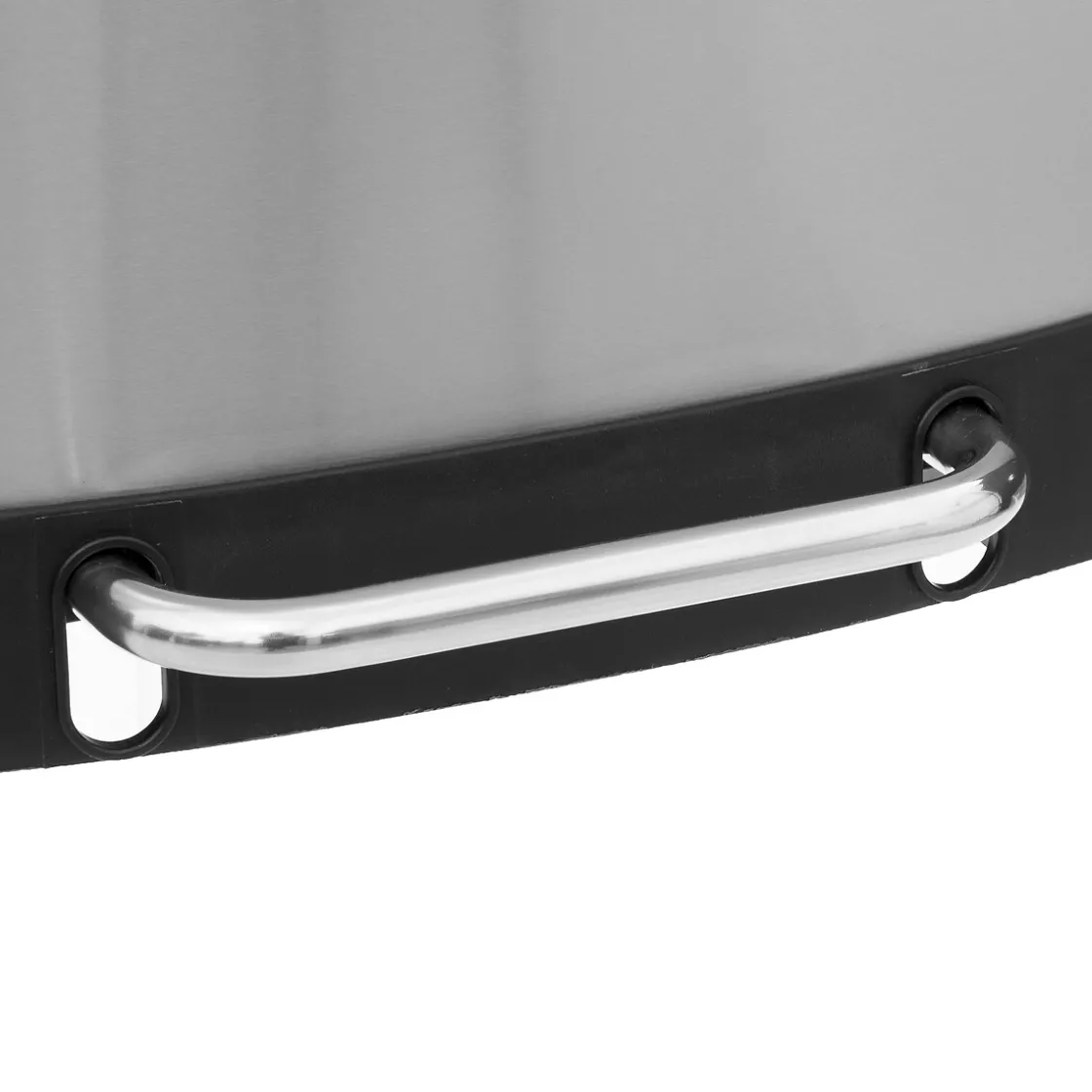 5five Poubelle rectangulaire à pédale métal 50L, Inox