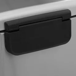 5five Poubelle rectangulaire à pédale métal 50L, Inox