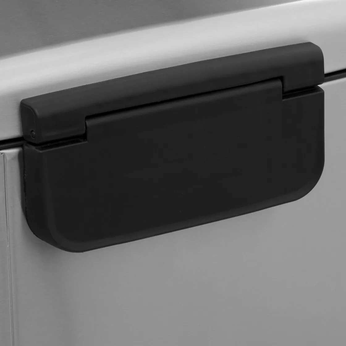 5five Poubelle rectangulaire à pédale métal 50L, Inox