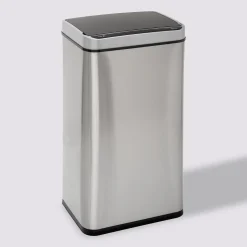 5five Poubelle rectangulaire automatique 40L, Inox