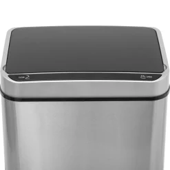 5five Poubelle rectangulaire automatique 40L, Inox