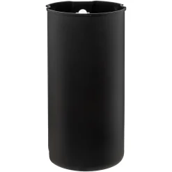 5five Poubelle ronde à pédale métal 30L, Inox noir