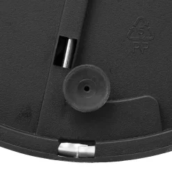 5five Poubelle ronde avec couvercle bambou 30L, Inox