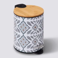 5five Poubelle soft close 3L, Blanc et vert