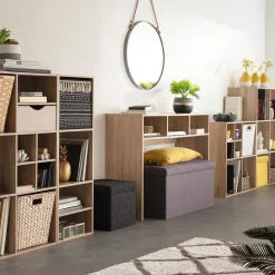 5five Pouf double pliant, Gris