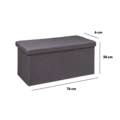 5five Pouf double pliant, Gris