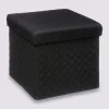 5five Pouf pliable 31x31 cm, Noir