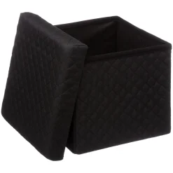 5five Pouf pliable 31x31 cm, Noir