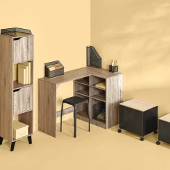 5five Range-bureau bambou, Noir