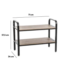 5five Range-chaussures x6 métal noir