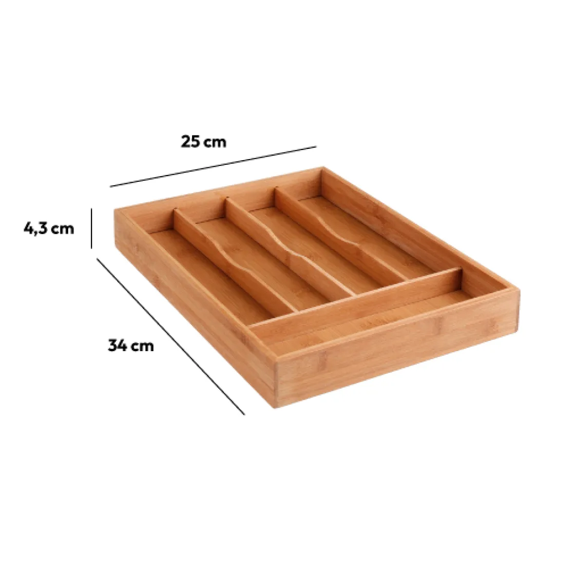 5five Range-couverts 5 compartiments