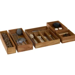 5five Range-couverts, L.35 cm, Marron