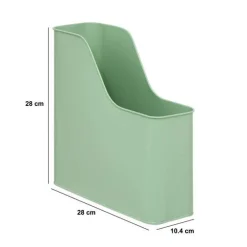 5five Range-documents, l.28 cm, Vert Clair