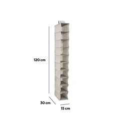 5five Rangement chaussures 10 cases, Gris clair
