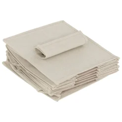 5five Rangement chaussures 6 cases avec panier, Beige