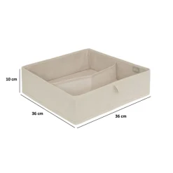 5five Rangement tiroir 2 compartiments, Beige