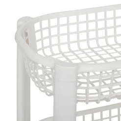 5five Resserre avec paniers 4 niveaux, Blanc