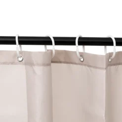 5five Rideau de douche 180x200cm, Beige naturel