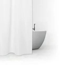 5five Rideau de douche 180x200cm, Blanc